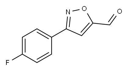 3-(4-FLUORO-PHENYL)-ISOXAZOLE-5-CARBALDEHYDE Structure