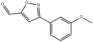 3-(3-METHOXY-PHENYL)-ISOXAZOLE-5-CARBALDEHYDE Structure