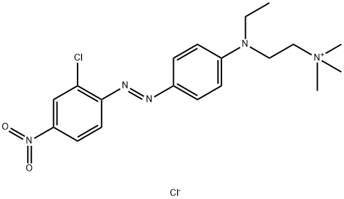 [2-[[4-[(2-chloro-4-nitrophenyl)azo]phenyl]ethylamino]ethyl]trimethylammonium chloride Struktur