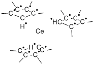 TRIS(TETRAMETHYLCYCLOPENTADIENYL)CERIUM Struktur