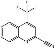 4-三氟甲基喹啉-2-甲腈, 25199-89-7, 结构式