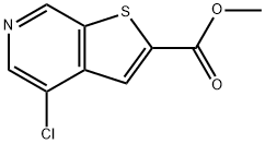 METHYL 4-CHLORO-7H-CYCLOPENTA[C]PYRIDINE-6-CARBOXYLATE Struktur