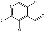 2,3,5-トリクロロピリジン-4-カルブアルデヒド 化学構造式