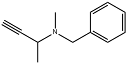 N-benzyl-N,1-dimethyl-2-propynylamine Structure