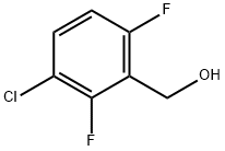 3-クロロ-2,6-ジフルオロベンジルアルコール 化学構造式