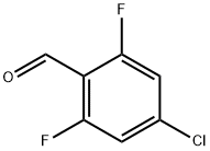 4-クロロ-2,6-ジフルオロベンズアルデヒド 化学構造式
