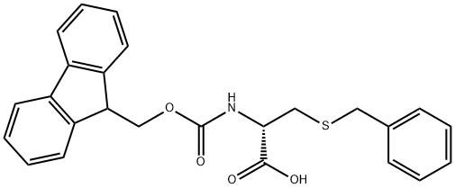 FMOC-S-ベンジル-D-システイン 化学構造式
