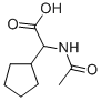 (ACETYLAMINO)(CYCLOPENTYL)ACETIC ACID Structure