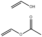 醋酸乙烯酯与乙烯醇的聚合物, 25213-24-5, 结构式