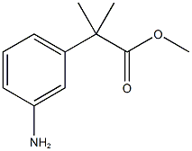METHYL 2-(3-AMINOPHENYL)-2-METHYLPROPANOATE, 252209-96-4, 结构式