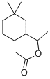酢酸1-(3,3-ジメチルシクロヘキシル)エチル 化学構造式