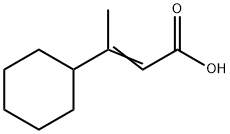 3-シクロヘキシル-2-ブテン酸 化学構造式