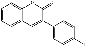 3-(4-ヨードフェニル)-2H-クロメン-2-オン 化学構造式