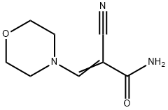 2-Cyano-3-morpholinoacrylamide Structure