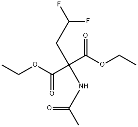 2-ACETYLAMINO-2-(2,2-DIFLUORO-ETHYL)-MALONIC ACID DIETHYL ESTER Structure
