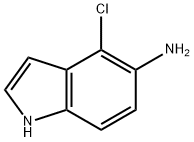 1H-Indol-5-aMine, 4-chloro-|4-氯-1H-吲哚-5-胺