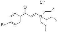 [3-(4-BROMOPHENYL)-3-OXOPROP-1-ENYL](TRIPROPYL)AMMONIUM CHLORIDE Structure