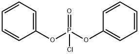 Diphenyl chlorophosphate Struktur