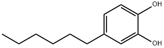 1,2-Benzenediol, 4-hexyl- Struktur