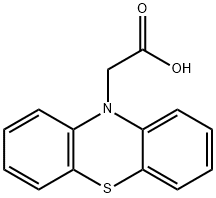 10H-フェノチアジン-10-酢酸 化学構造式