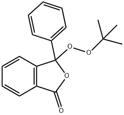 3-(tert-ブチルペルオキシ)-3-フェニルフタリド 化学構造式