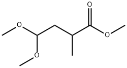2-Methyl-4,4-dimethoxybutanoic acid methyl ester Struktur