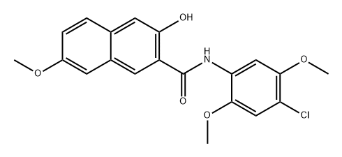 N-(4-chloro-2,5-dimethoxyphenyl)-3-hydroxy-7-methoxynaphthalene-2-carboxamide  Structure