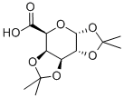 1-O,2-O:3-O,4-O-ジイソプロピリデン-α-D-ガラクトピラヌロン酸 化学構造式