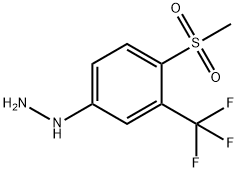 HYDRAZINE,[4-(METHYLSULFONYL)-3-(TRIFLUOROMETHYL)PHENYL] Structure
