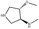 3-Pyrrolidinamine,4-methoxy-N-methyl-,(3S,4S)-(9CI) Struktur