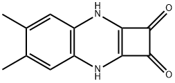 3,8-ジヒドロ-5,6-ジメチルシクロブタ[b]キノキサリン-1,2-ジオン 化学構造式