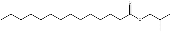ミリスチン酸イソブチル 化学構造式