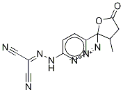 2-[2-[4-(2-Azidotetrahydro-3-Methyl-5-oxo-2-furanyl)phenyl]hydrazinylidene]propanedinitrile (Mixture of DiasteroMers) 化学構造式