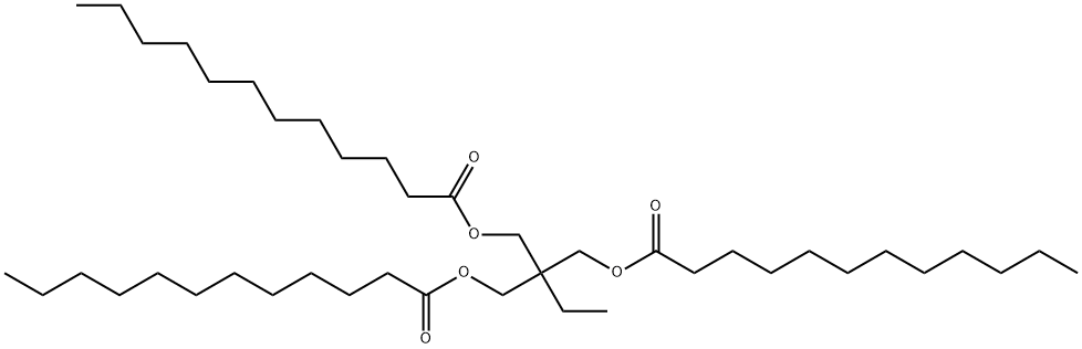 ビスドデカン酸2-エチル-2-[[(1-オキソドデシル)オキシ]メチル]-1,3-プロパンジイル 化学構造式