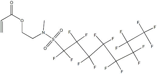 2-[[(heptadecafluorooctyl)sulphonyl]methylamino]ethyl acrylate Struktur