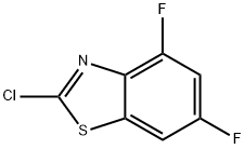 2-クロロ-4,6-ジフルオロベンゾチアゾール 化学構造式