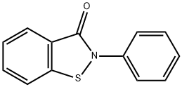 2-フェニル-1,2-ベンゾイソチアゾール-3(2H)-オン 化学構造式