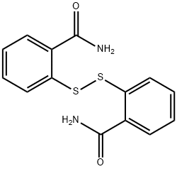 2,2'-ジチオビスベンズアミド 化学構造式