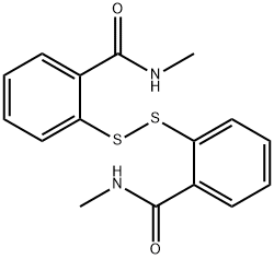2,2'-ジチオビス(N-メチルベンズアミド) 化学構造式