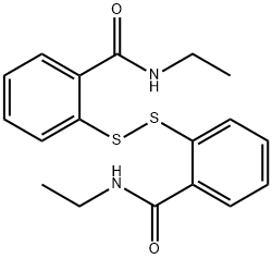 2,2'-ジチオビス(N-エチルベンズアミド) 化学構造式