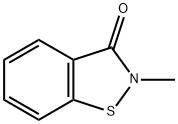2-Methyl-1,2-benzothiazol-3(2H)-one 化学構造式