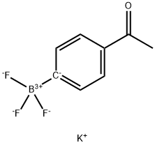 4-乙酰基苯基三氟硼酸钾, 252726-24-2, 结构式