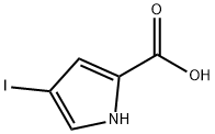 4-ヨード-1H-ピロール-2-カルボン酸 化学構造式