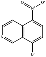5-硝基-8-溴异喹啉 结构式