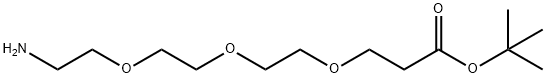 12-アミノ-4,7,10-トリオキサドデカン酸tert-ブチル 化学構造式