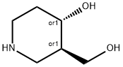 (3R,4S)-REL-4-羟基-3-哌啶甲醇 结构式
