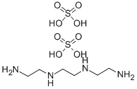 TRIETHYLENETETRAMINE DISULFATE DIHYDRATE Structure