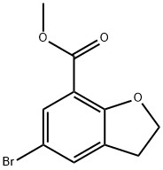 5-溴-2,3-二氢苯并呋喃-7-甲酸 甲酯, 252921-20-3, 结构式