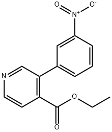 3-(3-Nitrophenyl)-4-pyridinecarboxylicacidethylester Structure