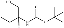 Carbamic acid, [(1S)-1-(hydroxymethyl)-1-methylpropyl]-, 1,1-dimethylethyl Struktur